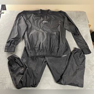 Boxraw Box Raw Black Sauna Suit XL 2 Piece Top & Bottom pants